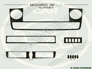 VIP Opel Movano 04-- чорний №6901
