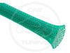 Оплетка PET Эластичная Кабельная Оплетка (ПолиЭтиленТерефталат) - 0,32 см, зеленый   PTN0,13GN