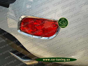 Hyundai Santa Fe 2006-- Хром окантовка задніх протитуманок #20125