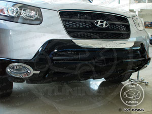 Hyundai Santa Fe 2007- губа перед+зад (компл.) №20187